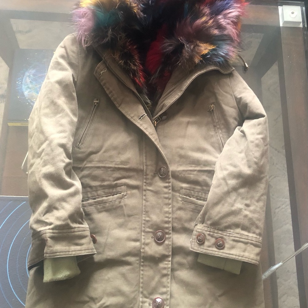 Colorful Real Fox Fur Vested - Picture 4 of 5